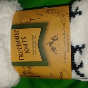 2/$15 Treehouse Knits socks non-slid grip